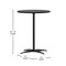 Flash Furniture Lars 24 in Round Wood Cocktail Table with 30 in and 42 in Columns, Black XA-24-COTA-BK-GG - alternate 6